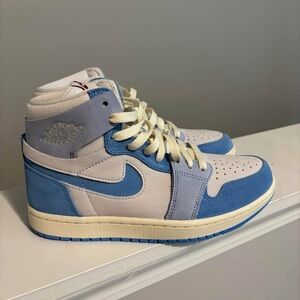 Nike Air Jordan 1 High in Blue and Cream